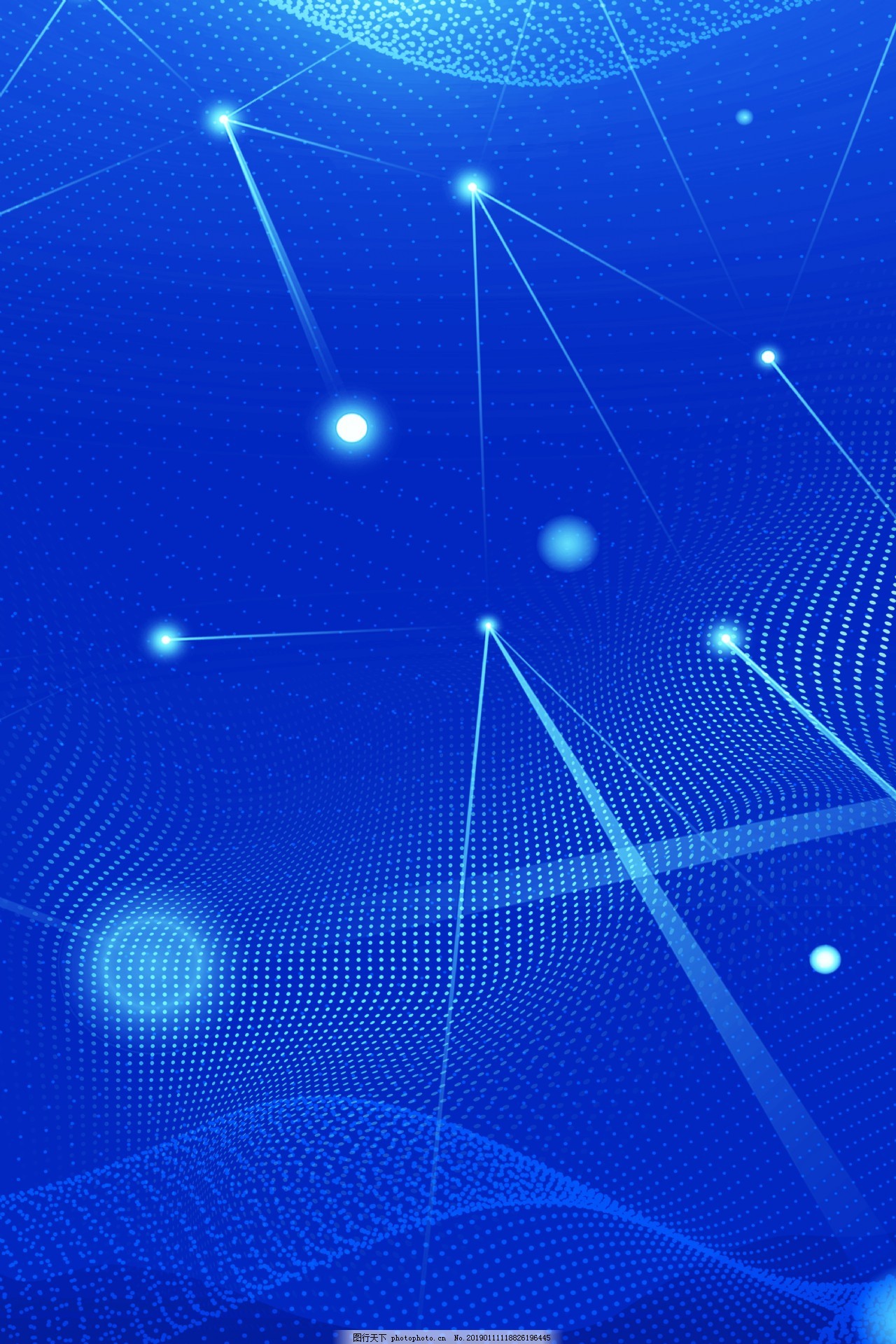 科技感閃爍流星藍(lán)色背景PSD分層廣告背景